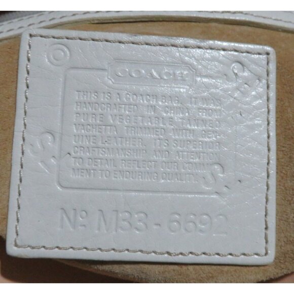 Coach 90's Vintage Soho Vachetta leather top handle suede lining Sufflette bag - Picture 11 of 14